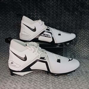 Nike‎ Alpha Menace Pro 3 Detach Football Cleats DH3293-100 White/Black Men's 12